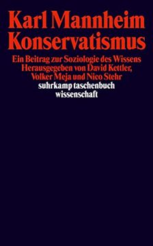portada Konservatismus: Ein Beitrag zur Soziologie des Wissens (Suhrkamp Taschenbuch Wissenschaft) (en Alemán)