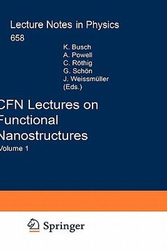portada cfn lectures on functional nanostructures: volume 1 (in English)