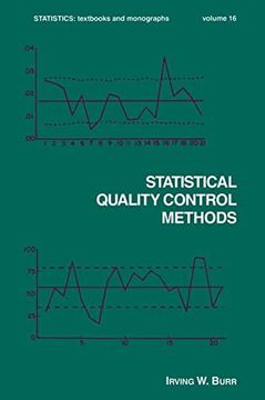 portada Statistical Quality Control Methods (Statistics: A Series of Textbooks and Monographs) (in English)