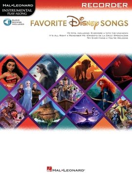 portada Favorite Disney Songs: Instrumental Play-Along for Recorder (in English)