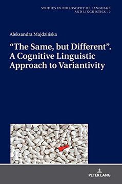 portada The Same; But Different". A Cognitive Linguistic Approach to Variantivity (en Inglés)