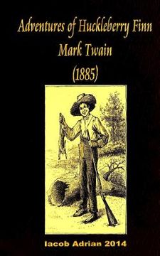 portada Adventures of Huckleberry Finn Mark Twain (1885) (en Inglés)