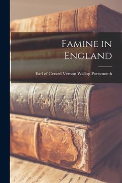 portada Famine in England (en Inglés)
