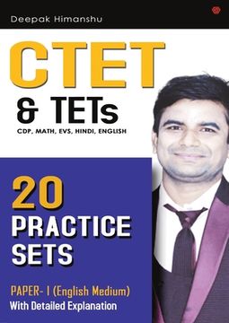 portada CTET & TETs (CDP, Maths, EVS, Hindi, English) - 20 Practice Sets: Paper 1 - English Medium (en Inglés)