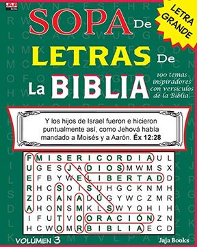 portada Sopa de Letras de la Biblia, Volúmen 3: Volume 3 (Spanish Bible Word Search)