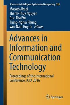 portada Advances in Information and Communication Technology: Proceedings of the International Conference, ICTA 2016 (en Inglés)