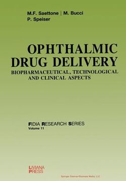 portada Ophthalmic Drug Delivery: Biopharmaceutical, Technological and Clinical Aspects (en Inglés)
