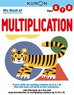 portada Kumon my Book of Multiplication (Revised ed, Math Skills), Ages 6-8, 80 Pages 