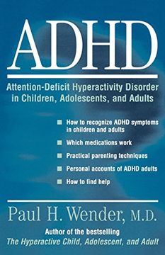 portada Adhd: Attention-Deficit Hyperactivity Disorder in Children, Adolescents, and Adults (en Inglés)
