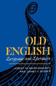 portada old english: language and literature