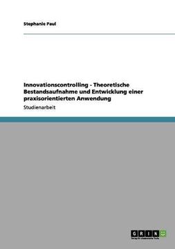 portada Innovationscontrolling. Theoretische Bestandsaufnahme und Entwicklung einer praxisorientierten Anwendung (German Edition)