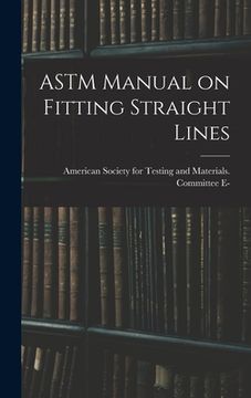 portada ASTM Manual on Fitting Straight Lines