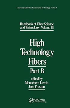 portada Handbook of Fiber Science and Technology Volume 3: High Technology Fibers: Part b (International Fiber Science and Technology) (en Inglés)