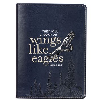 portada Journal Handy Wings Like Eagles Isaiah 40:31 (en Inglés)