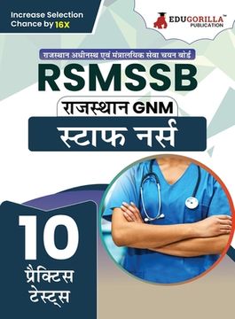 portada RSMSSB GNM - Staff Nurse (Hindi Edition) Exam Book Rajasthan Staff Selection Board 10 Full Practice Tests with Free Access To Online Tests (en Hindi)