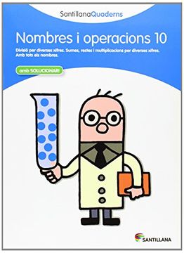 portada Nombres i Operacions 10 amb Solucionari Santillana Quaderns (en Catalá)