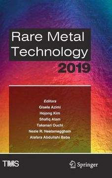 portada Rare Metal Technology 2019 (in English)