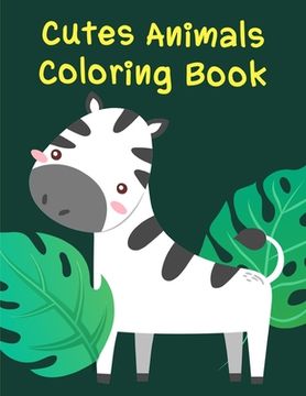 portada cute animals coloring book: Christmas Coloring Pages for Boys, Girls, Toddlers Fun Early Learning (en Inglés)