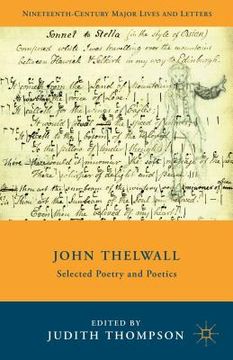 portada John Thelwall: Selected Poetry and Poetics (en Inglés)