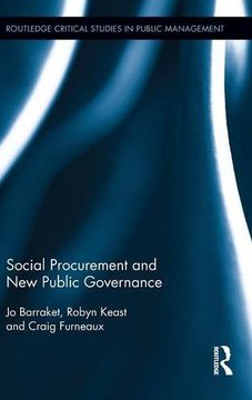 portada Social Procurement and New Public Governance (Routledge Critical Studies in Public Management)