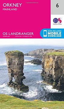 portada Ordnance Survey Landranger 6 Orkney Mainland map With Digital Version (en Inglés)