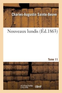 portada Nouveaux Lundis - Tome 11 (en Francés)