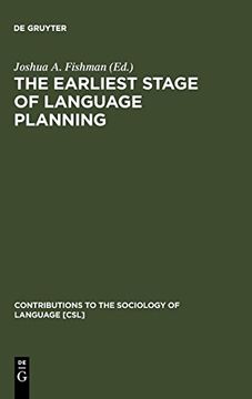 portada The Earliest Stage of Language Planning (en Inglés)
