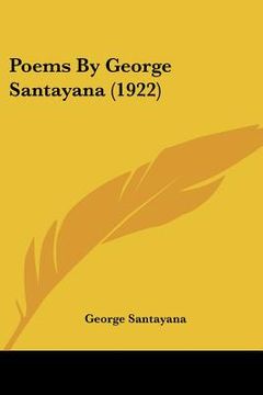 portada poems by george santayana (1922) (in English)