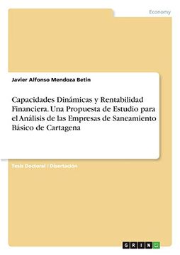 portada Capacidades Dinámicas y Rentabilidad Financiera. Una Propuesta de Estudio Para el Análisis de las Empresas de Saneamiento Básico de Cartagena (in Spanish)