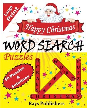 portada Happy Christmas Word Search Puzzles: Volume 1