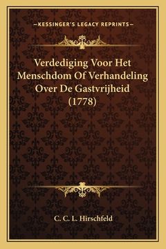 portada Verdediging Voor Het Menschdom Of Verhandeling Over De Gastvrijheid (1778)