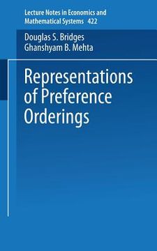 portada representations of preference orderings (en Inglés)