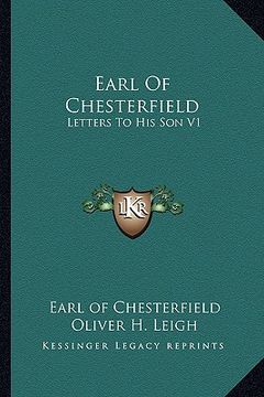 portada earl of chesterfield: letters to his son v1 (in English)