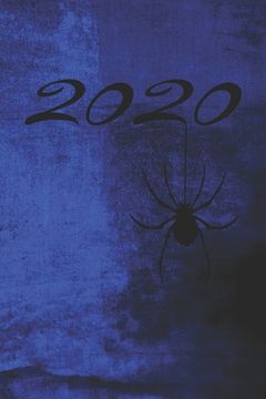 portada Grand Fantasy Designs: 2020 Kalligrafie Gothic Spinne blau - Tagesplaner 15,24 x 22,86 (en Alemán)