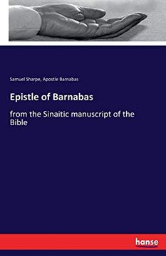 portada Epistle of Barnabas: from the Sinaitic manuscript of the Bible 