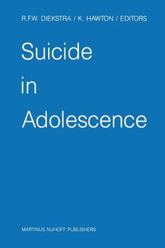 portada Suicide in Adolescence (en Inglés)