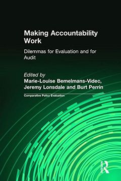 portada Making Accountability Work: Dilemmas for Evaluation and for Audit (en Inglés)