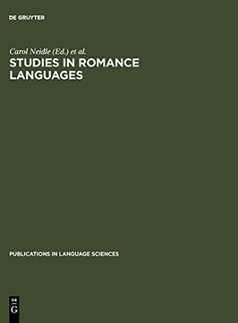 portada Studies in Romance Languages (Publications in Language Sciences) (en Inglés)