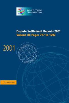 portada dispute settlement reports 2001: volume 3, pages 777-1292