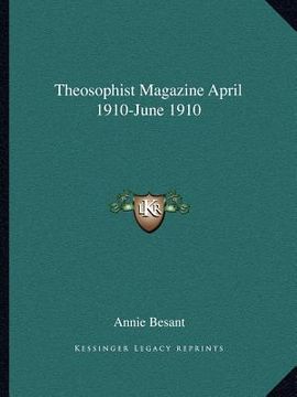 portada theosophist magazine april 1910-june 1910 (en Inglés)