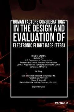 portada Human Factors Considerations in the Design and Evaluation of Electronic Flight Bags (EFBs)-Version 2 (en Inglés)