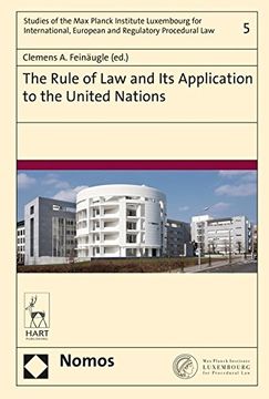 portada The Rule of Law and Its Application to the United Nations (en Inglés)