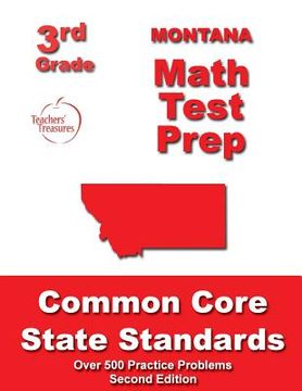 portada Montana 3rd Grade Math Test Prep: Common Core State Standards (in English)