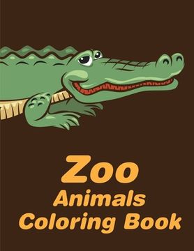 portada Zoo Animals Coloring Book: Christmas Book Coloring Pages with Funny, Easy, and Relax (en Inglés)