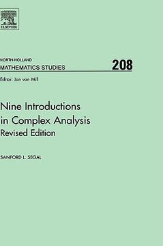 portada nine introductions in complex analysis - revised edition (in English)