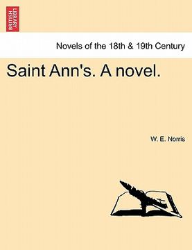 portada saint ann's. a novel.
