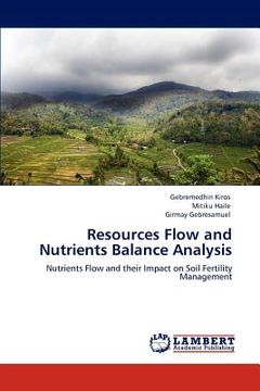 portada resources flow and nutrients balance analysis (in English)