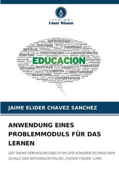 portada Anwendung Eines Problemmoduls Für Das Lernen (in German)