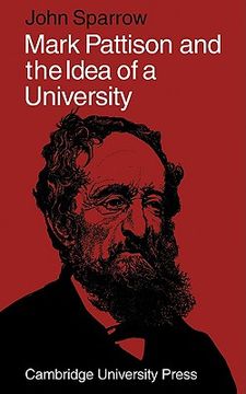 portada Mark Pattison and the Idea of a University (en Inglés)