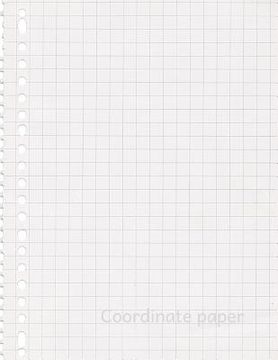 portada Coordinate paper: Quad Rule graph paper,8.5 x 11 (5x5 graph paper) 100 pages (en Inglés)